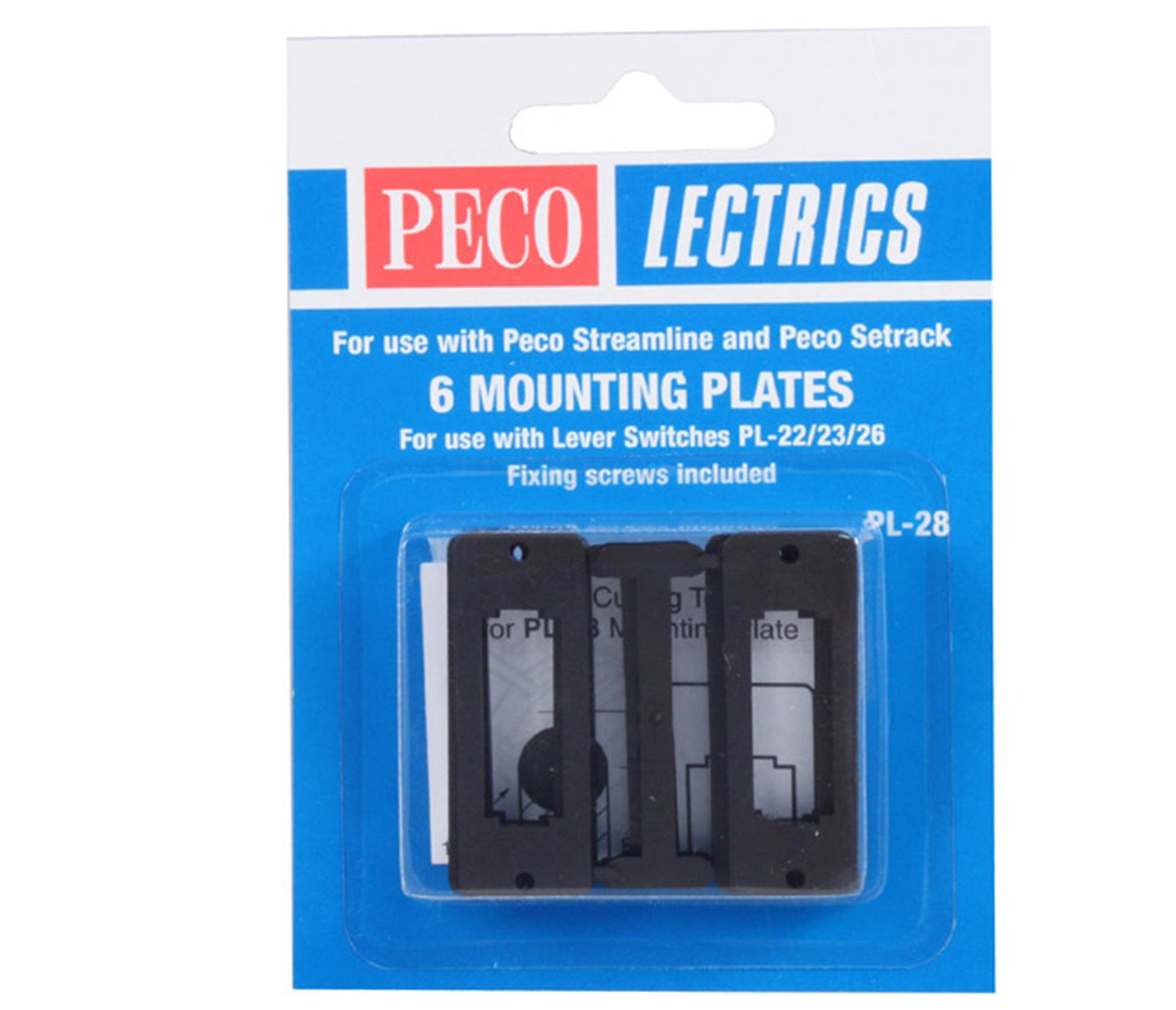 PL28 6 Switch Mounting Plates for PL26