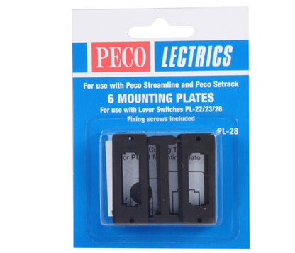 PL28 6 Switch Mounting Plates for PL26