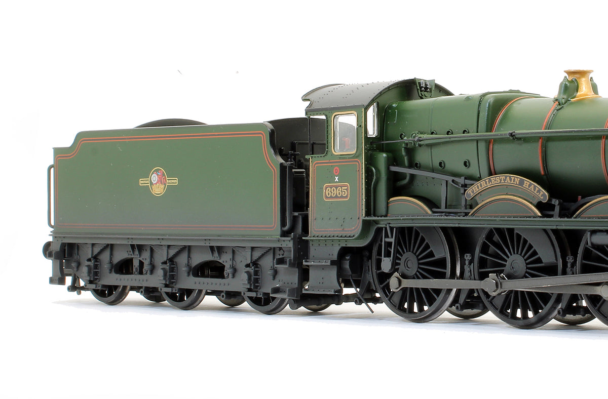Class Modified Hall Class 6965 BR Lined Green Late Crest 'Thirlestaine Hall' Steam Locomotive - Weathered
