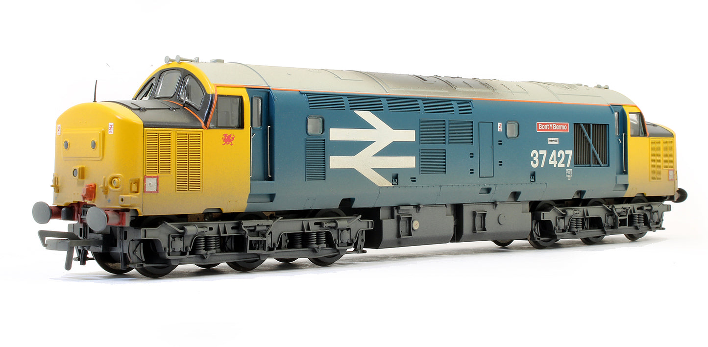 Pre-Owned Class 37 Diesel 37427 'Bont Y Bermo' BR Blue Large Logo (Weathered)