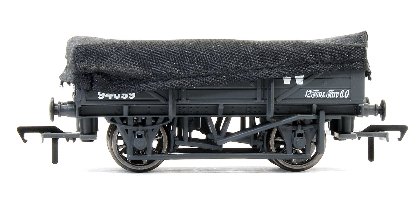 Pre-Owned Set Of 3 China Clay Wagons With Flat Hoods GWR Grey