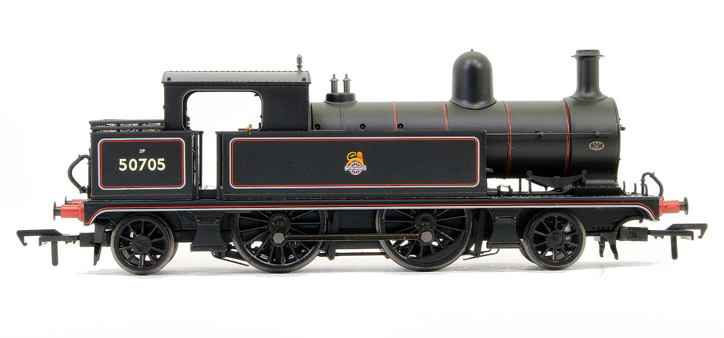 Pre-Owned L&YR 2-4-2 tank 50795 BR Lined Black Early Emblem Steam Locomotive