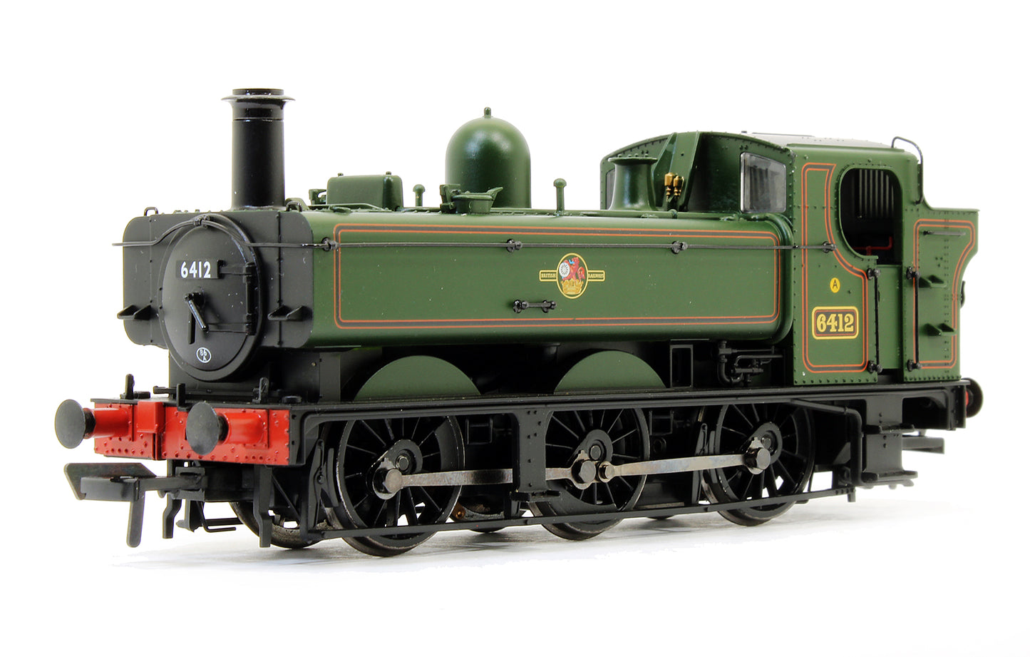 Pre-Owned 31-637 Class 64XX Pannier Tank 6412 BR Green Late Crest Steam Locomotive