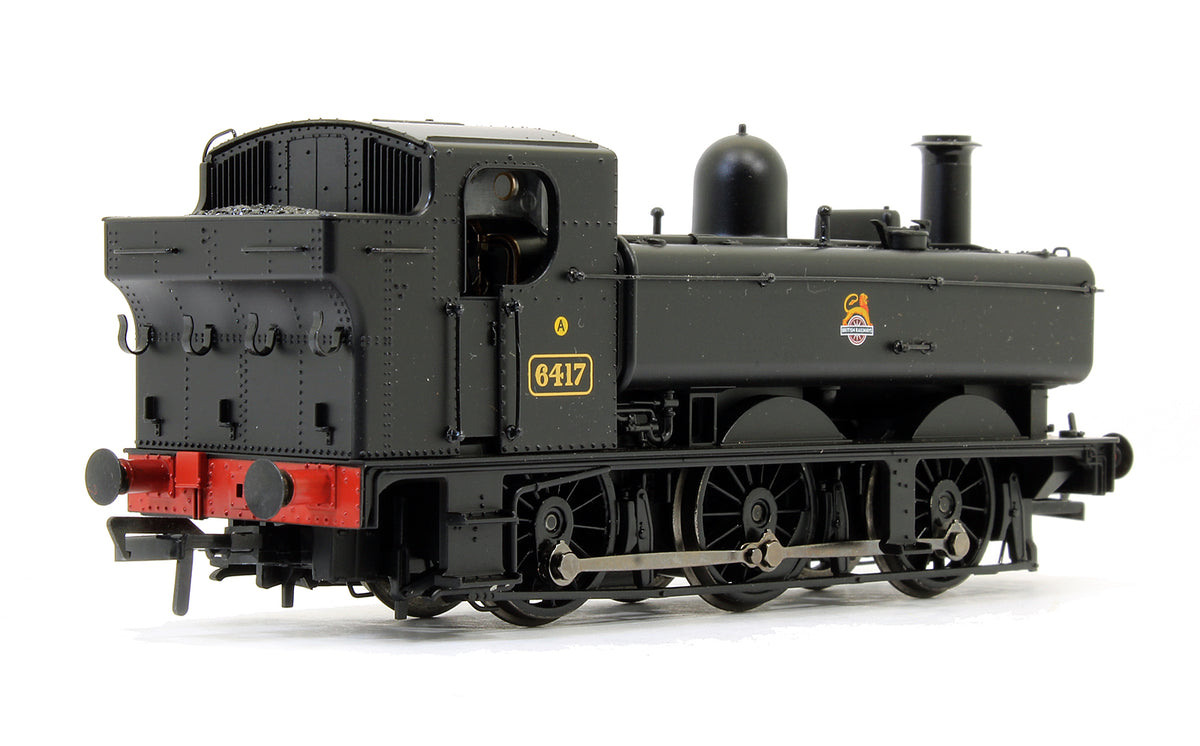 Class 64XX Pannier Tank 6417 BR Black Early Emblem Steam Locomotive