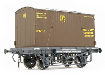 GWR Conflat 39612 BD2 Chocolate Container B-1788 Door to Door