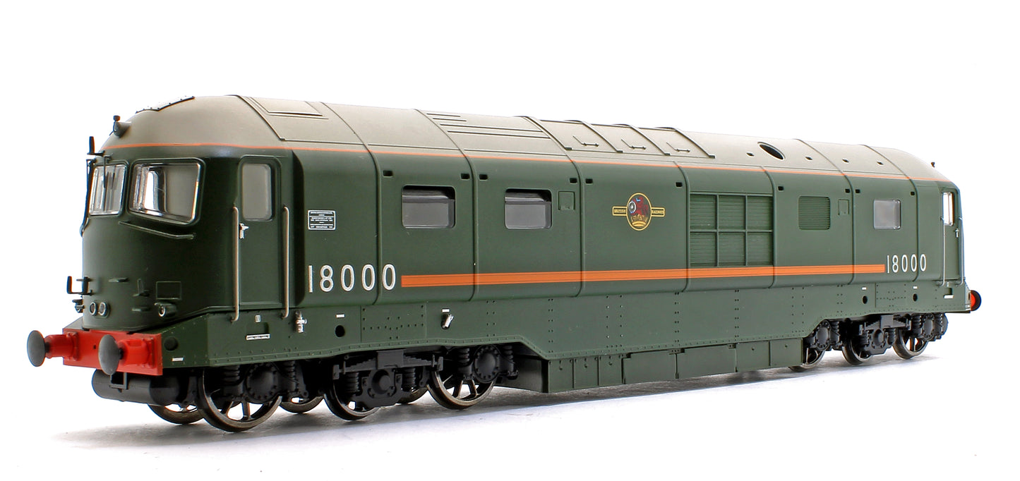 BR Gas Turbine 18000 Class Locomotive BR Green Late Crest Locomotive