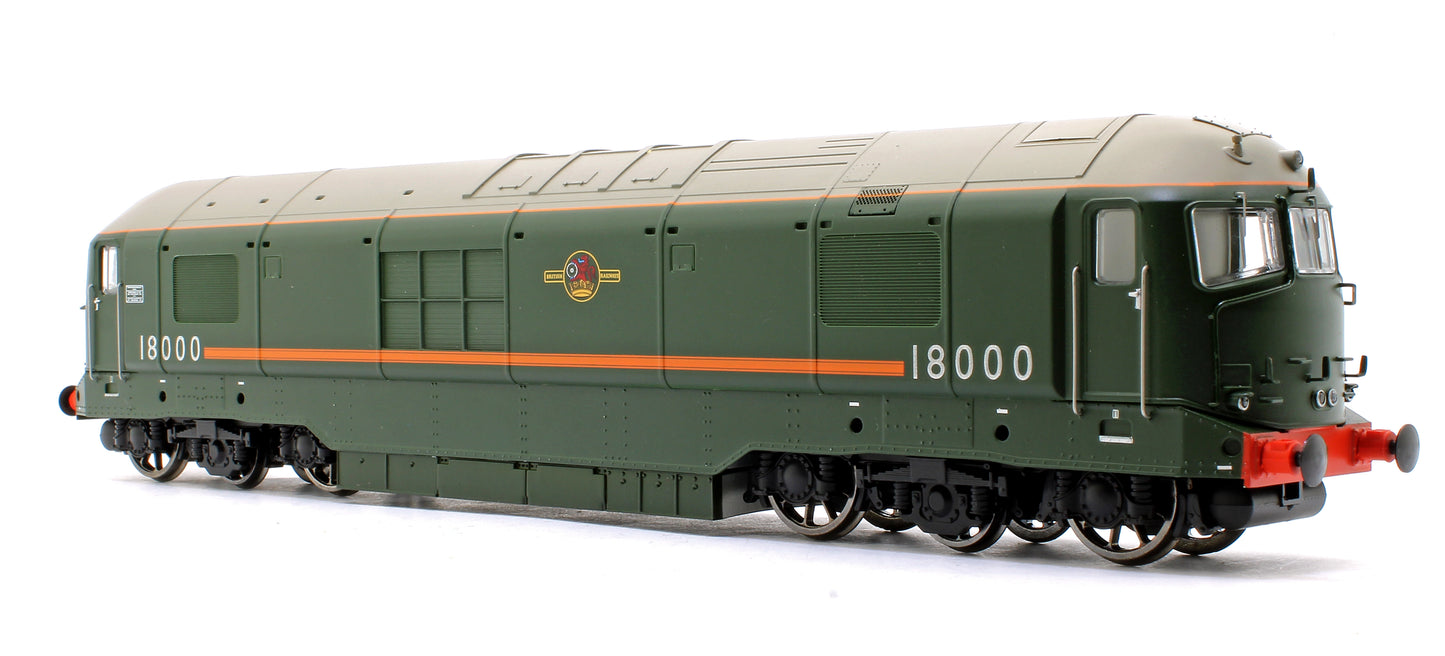 BR Gas Turbine 18000 Class Locomotive BR Green Late Crest Locomotive