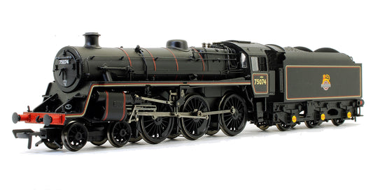Pre-Owned Standard Class 4MT 75074 BR1B Tender BR Lined Black Early Emblem (DCC Fitted)