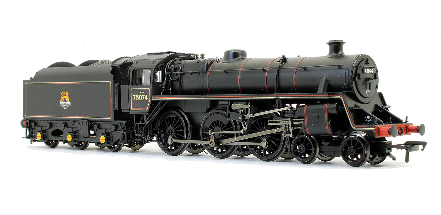 Pre-Owned Standard Class 4MT 75074 BR1B Tender BR Lined Black Early Emblem (DCC Fitted)