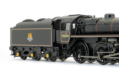Pre-Owned Standard Class 4MT 75074 BR1B Tender BR Lined Black Early Emblem (DCC Fitted)