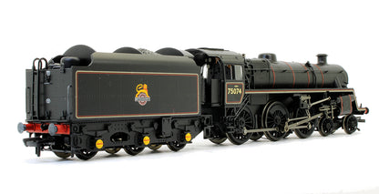 Pre-Owned Standard Class 4MT 75074 BR1B Tender BR Lined Black Early Emblem (DCC Fitted)