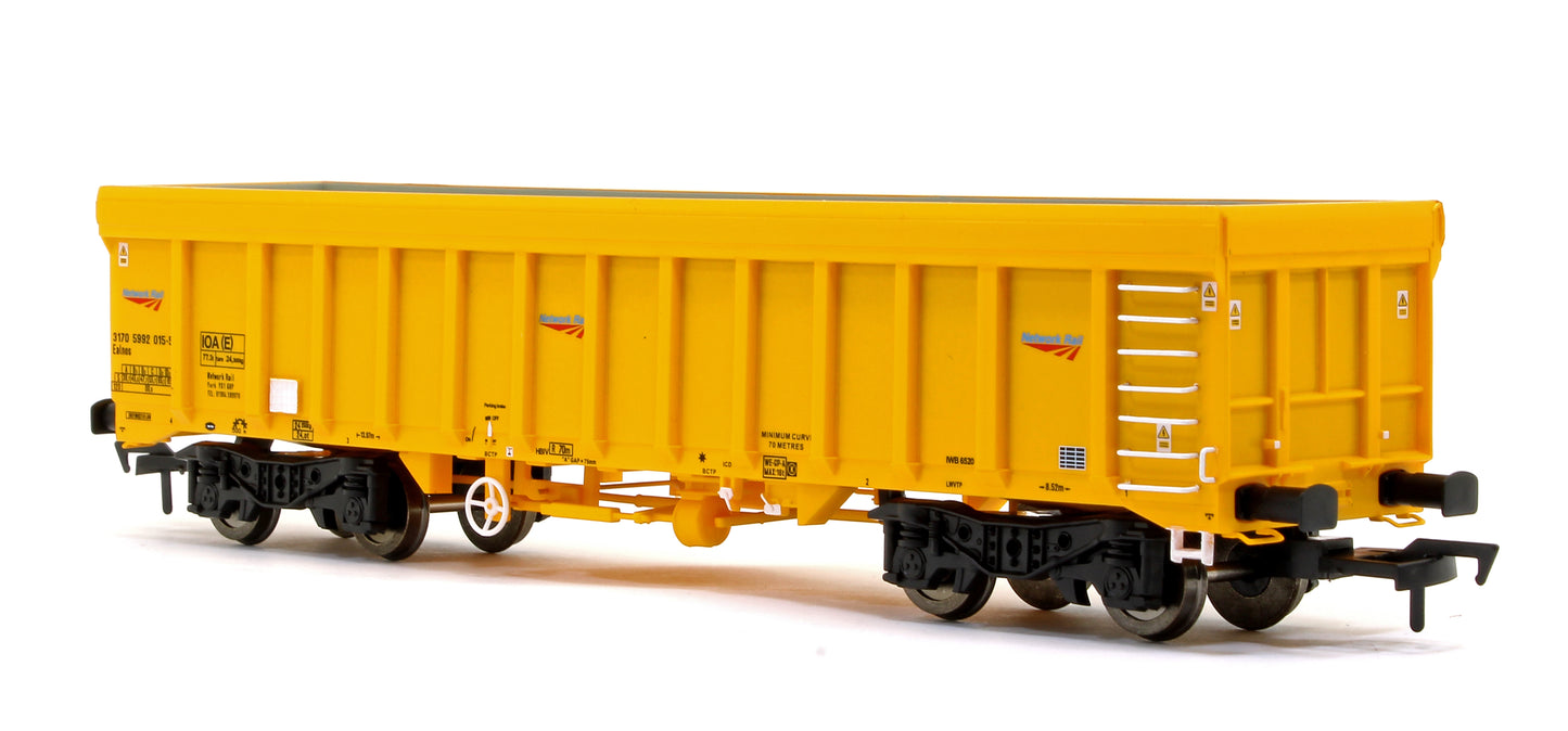Pre-Owned 4F-045-014 IOA Ballast Wagon Network Rail Yellow 3170 5992 015-5