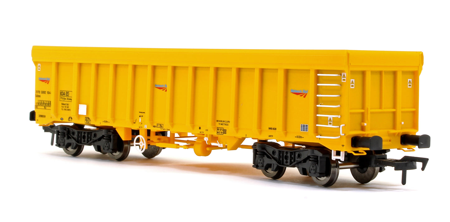 Pre-Owned 4F-045-016 IOA Ballast Wagon Network Rail Yellow 3170 5992 104-7