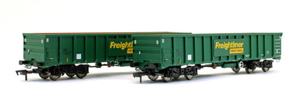 MJA Freightliner Heavy Haul Bogie Box Van 502047 & 048