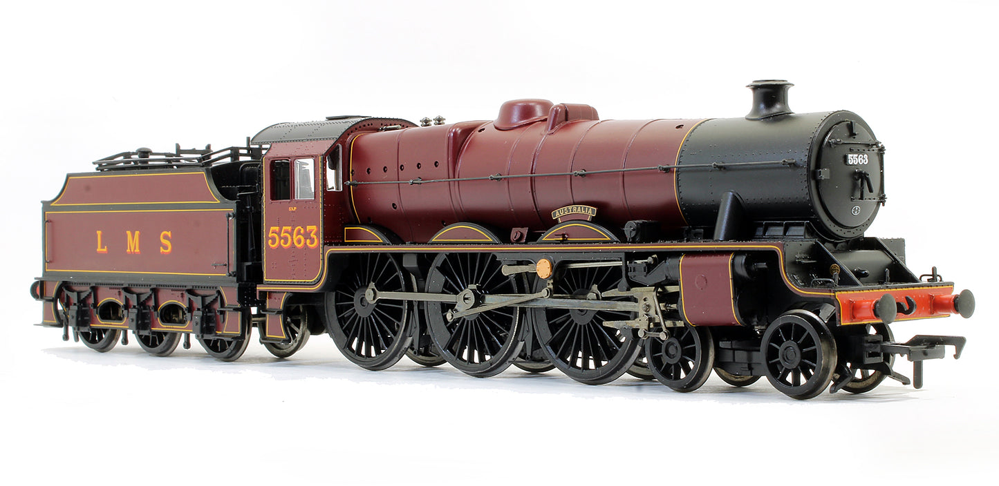 Pre-Owned Jubilee Class 5563 'Australia' Fowler Tender LMS Crimson Steam Locomotive