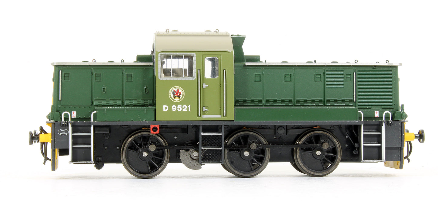 Pre-Owned 1404 Class 14 D9521 BR Green Diesel Locomotive
