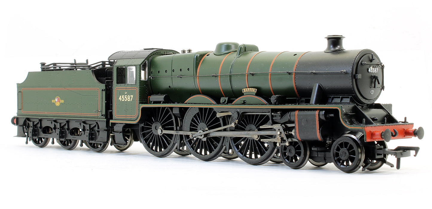 Pre-Owned Jubilee 45587 'Baroda' BR Green Late Crest Riveted Fowler Tender Steam Locomotive