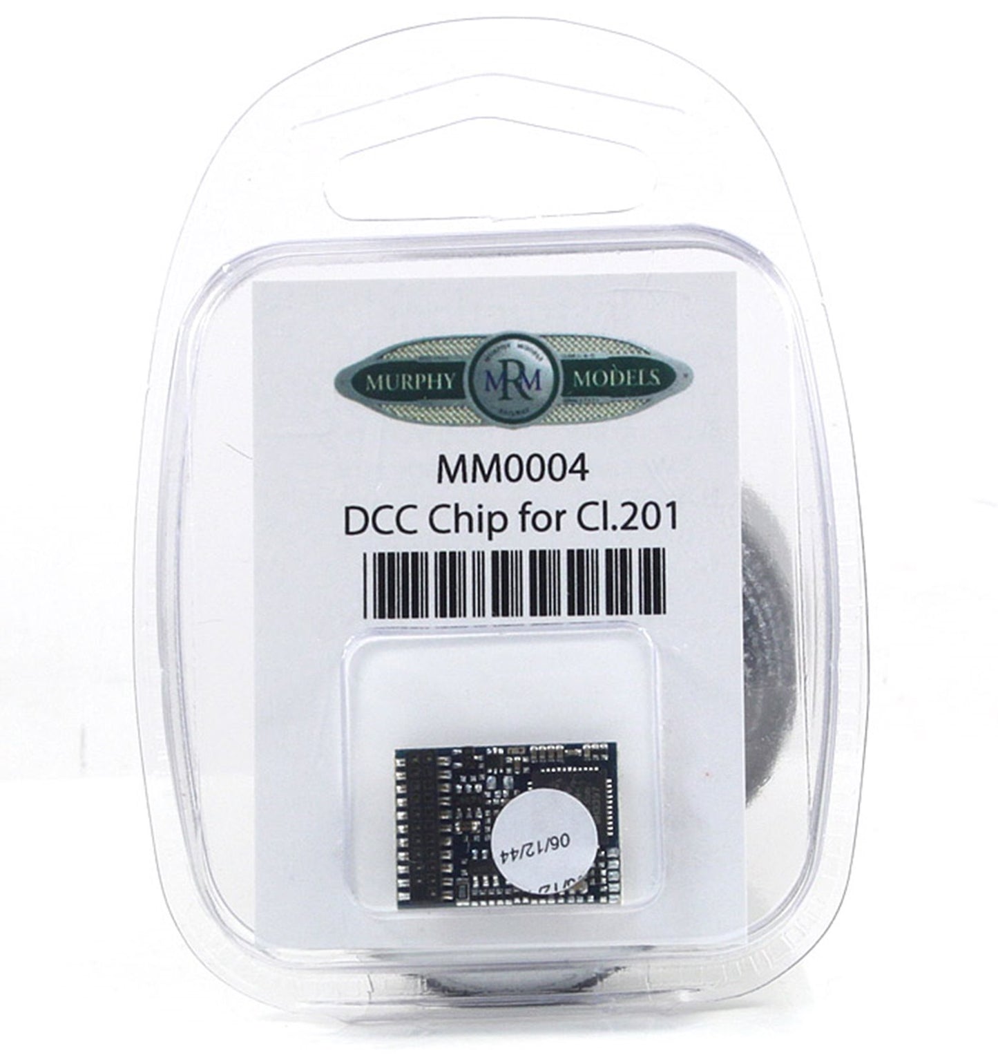 Murphy Models MM0004 DCC decoder. Premium quality chip pre-programmed for the Class 201 loco. 6 functions. White & red marker lights, headlights