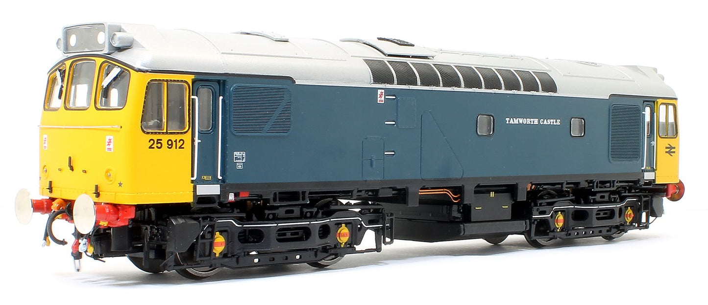 Pre-Owned Class 25 912 BR 'Tamworth Castle' Ice Cream Van Livery with silver roof Diesel Locomotive