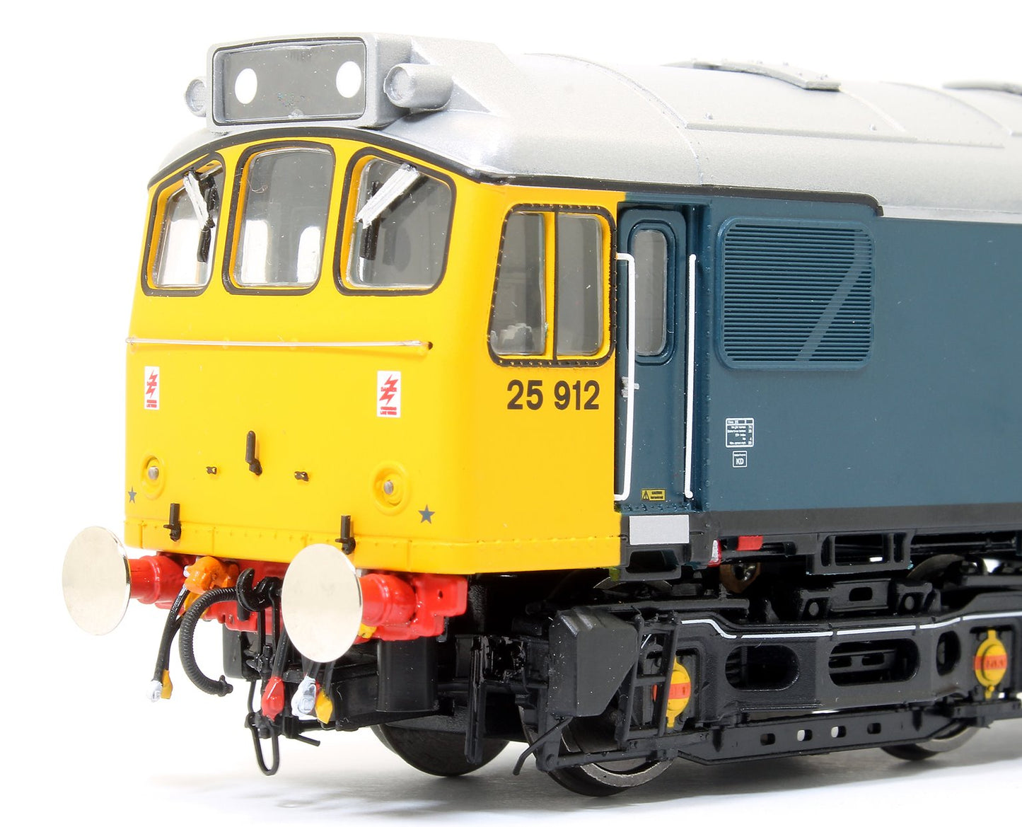Pre-Owned Class 25 912 BR 'Tamworth Castle' Ice Cream Van Livery with silver roof Diesel Locomotive
