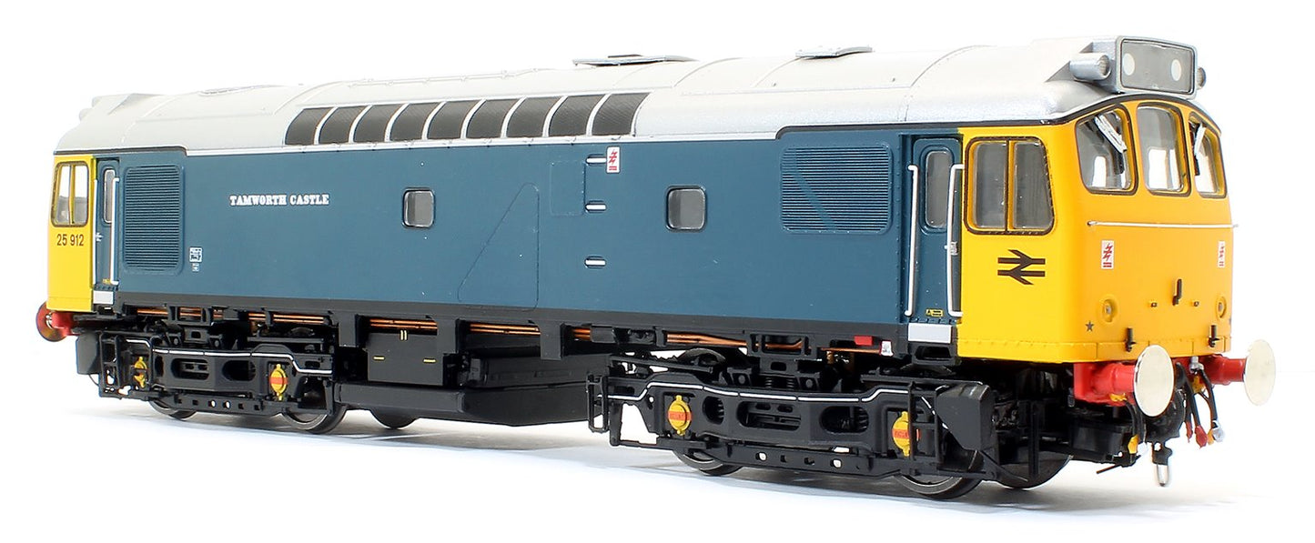 Pre-Owned Class 25 912 BR 'Tamworth Castle' Ice Cream Van Livery with silver roof Diesel Locomotive