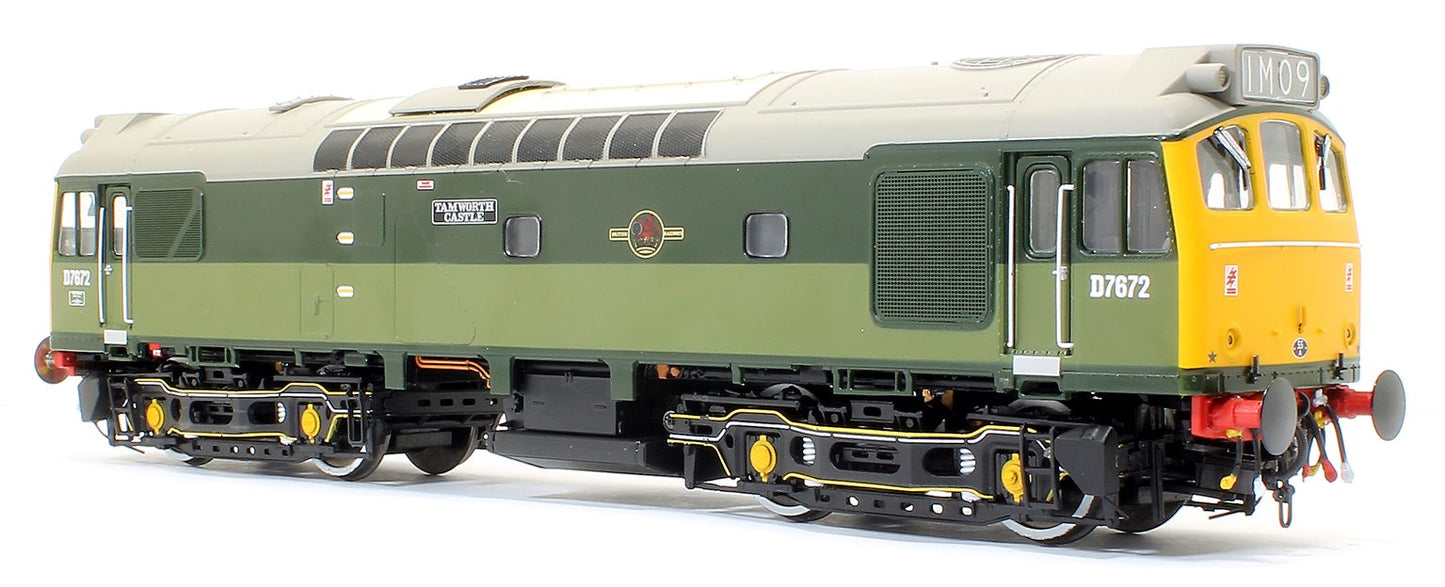 Class 25/3 - D7672 'Tamworth Castle' BR Special Two-Tone Green Diesel Locomotive