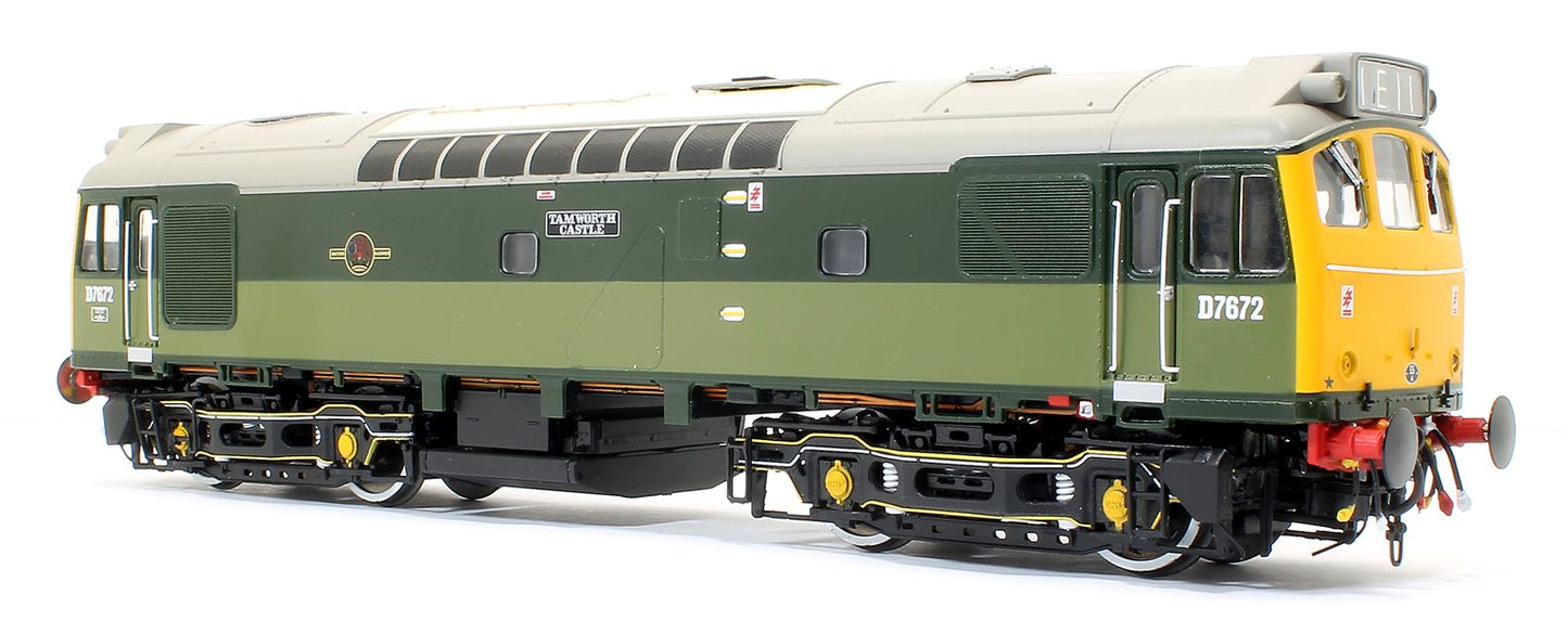Class 25/3 - D7672 'Tamworth Castle' BR Special Two-Tone Green Diesel Locomotive
