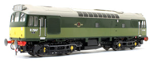 Class 25/3 - D7647 BR Two Tone Green with small yellow panels