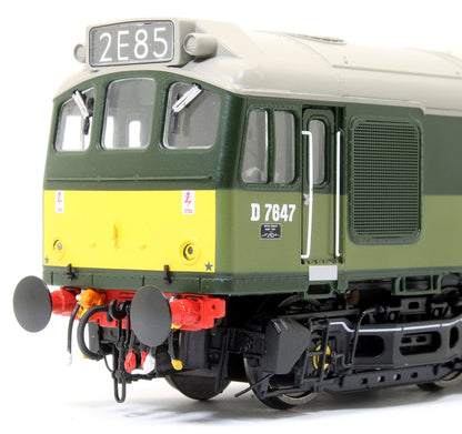 Class 25/3 - D7647 BR Two Tone Green with small yellow panels Diesel Locomotive