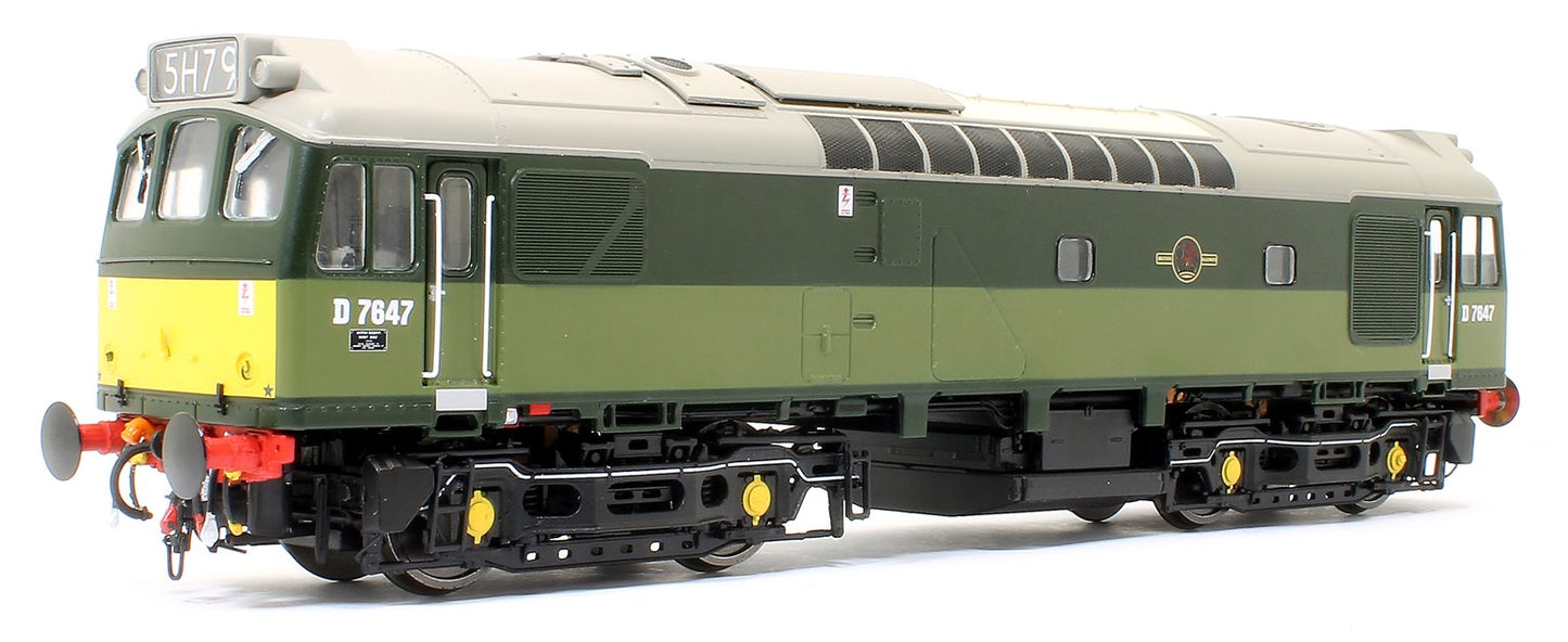 Class 25/3 - D7647 BR Two Tone Green with small yellow panels Diesel Locomotive
