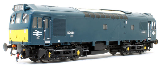 Class 25/3 - D7661 BR Early Blue with small yellow panels