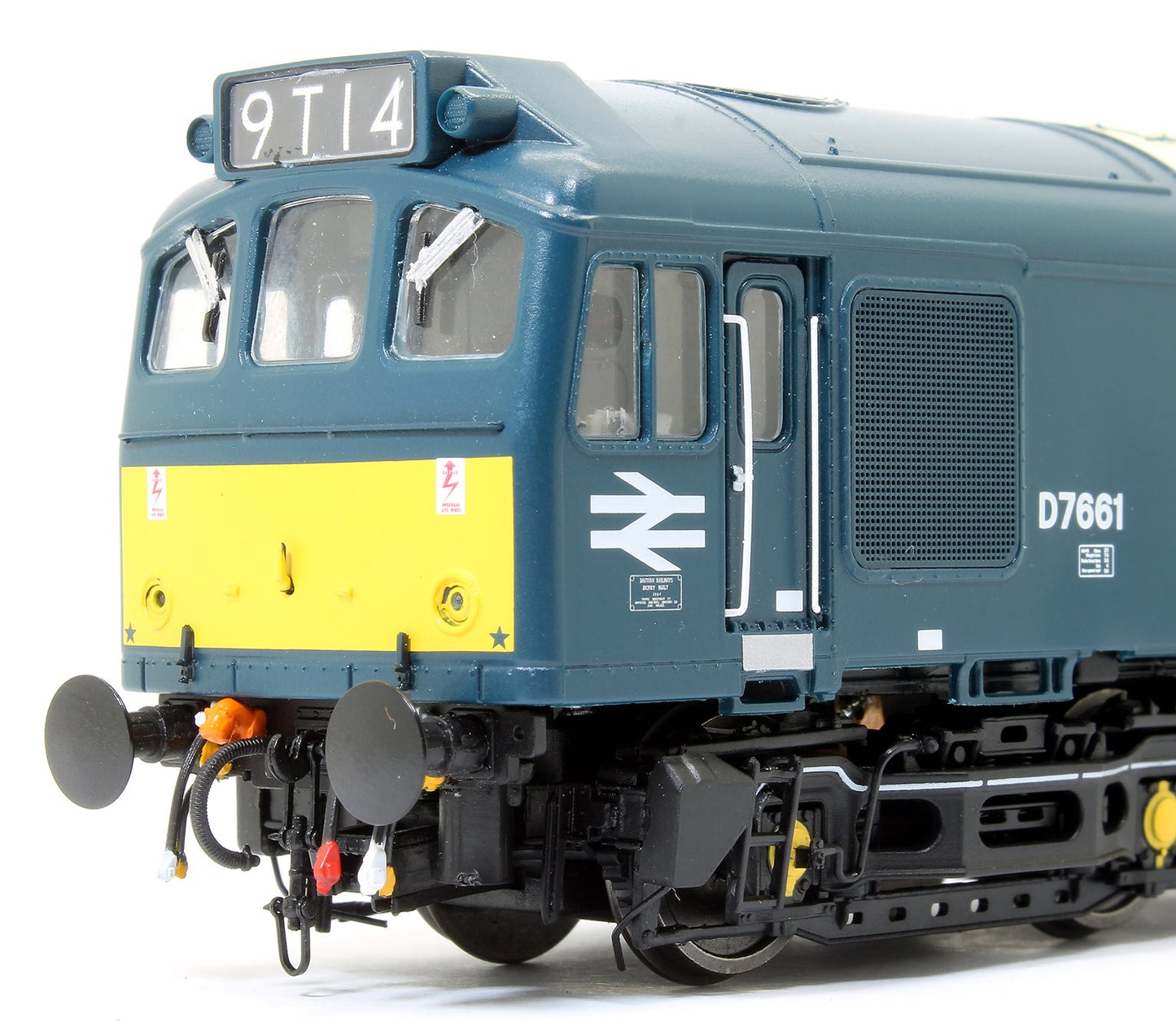 Class 25/3 - D7661 BR Early Blue with small yellow panels Diesel Locomotive