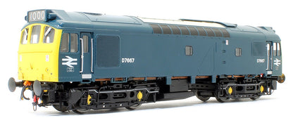 Class 25/3  D7667 BR Rail Blue with full yellow ensue (twin double arrows - 1000th loco built at Derby Works)