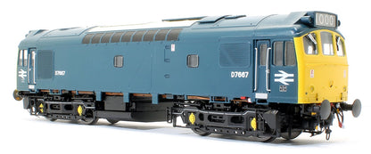 Class 25/3  D7667 BR Rail Blue with full yellow ensue (twin double arrows - 1000th loco built at Derby Works) Diesel Locomotive