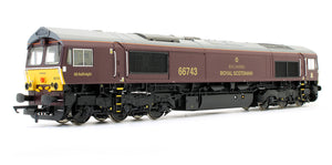 Pre-Owned Class 66743 GBRf / Royal Scotsman Livery Diesel Locomotive