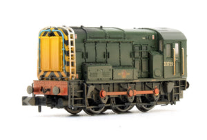 Pre-Owned Class 08 D3729 BR Green Late Crest Diesel Shunter Locomotive (Weathered)
