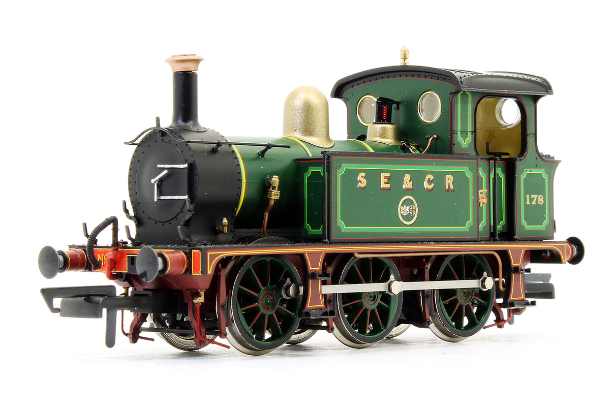 Pre-Owned SECR P Class 0-6-0T 178 in SE&CR full lined green (with brass)