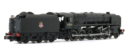 Pre-Owned Class 9F 92051 BR Unlined Black Early Crest Steam Locomotive