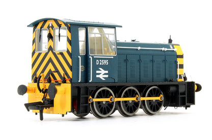 Pre-Owned 2522 Class 05 D2595 BR Blue With Wasp Stripes Diesel Shunter Locomotive