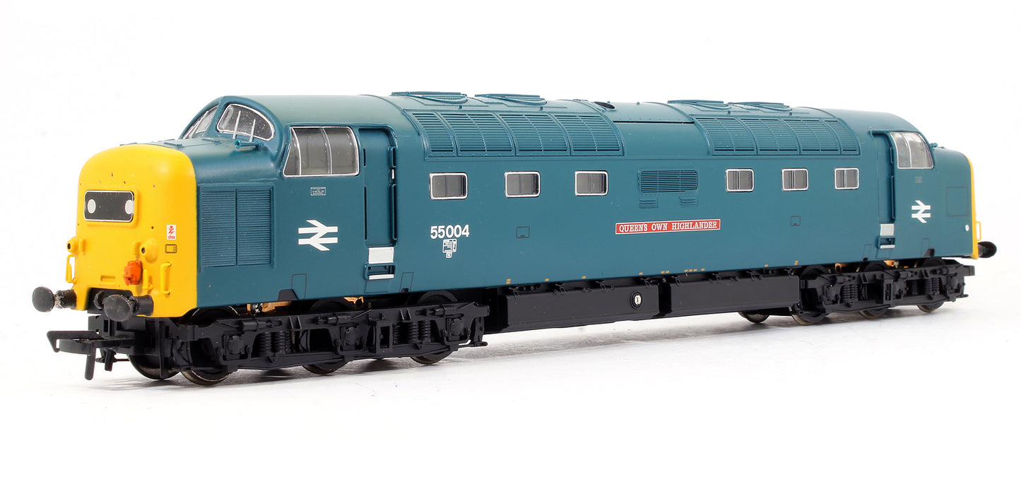 Pre-Owned 32-534DS Class 55004 'Queen's Own Highlander' BR Blue Diesel Locomotive (DCC Sound Fitted)
