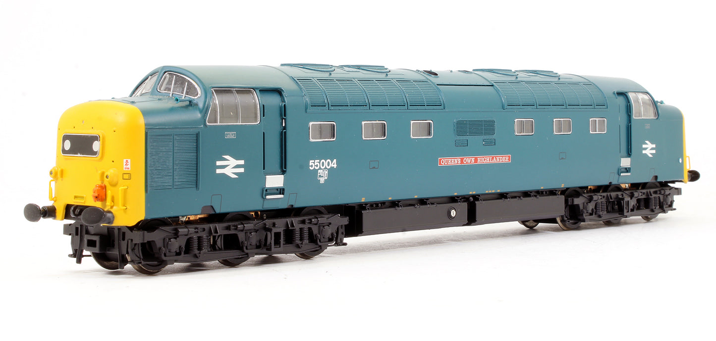 Pre-Owned 32-534DS Class 55004 'Queen's Own Highlander' BR Blue Diesel Locomotive (DCC Sound Fitted)
