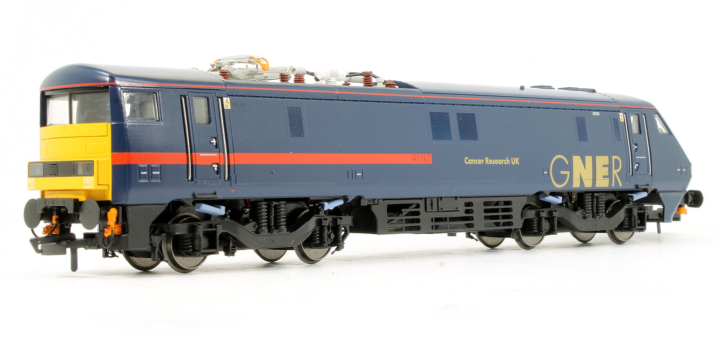 Pre-Owned GNER Class 91 'Cancer Research UK' No.91117 Electric Locomotive