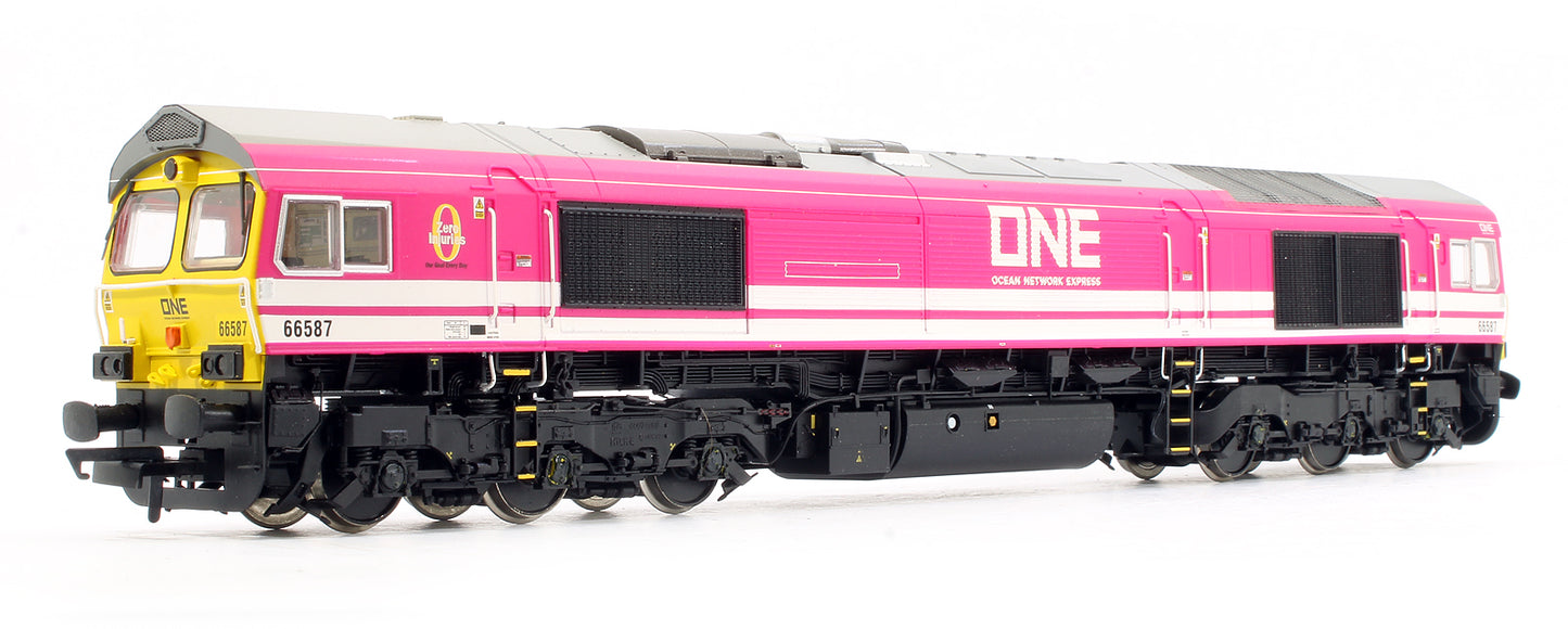 Pre-Owned H4-66-037 Class 66587 Freightliner / ONE Pink 'As One We Can' Diesel Locomotive