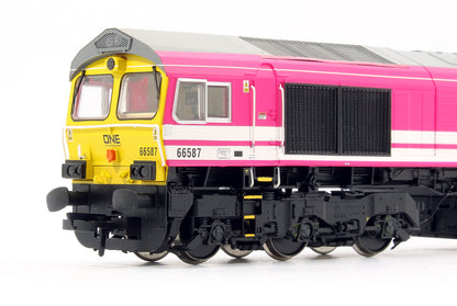 Pre-Owned H4-66-037 Class 66587 Freightliner / ONE Pink 'As One We Can' Diesel Locomotive