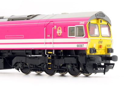 Pre-Owned H4-66-037 Class 66587 Freightliner / ONE Pink 'As One We Can' Diesel Locomotive