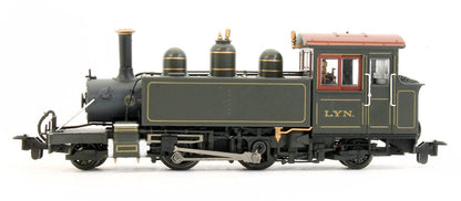 Lynton & Barnstaple Baldwin 2-4-2T L&BR dark olive green Lyn (pre-1906 original chimney)