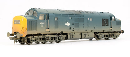Pre-Owned 32-777Z Class 37/0 37142 BR Blue Diesel Locomotive Weathered (Exclusive Edition)