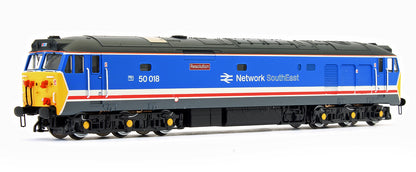 Pre-Owned Class 50 Resolution 50018 Late NSE Refurbished Diesel Locomotive - DCC Fitted