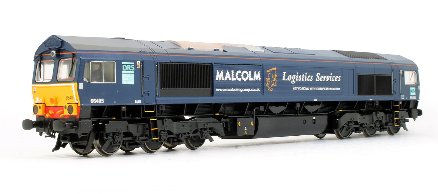 Pre-Owned Class 66405 Blue Malcolm Logistics Services Diesel Locomotive