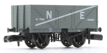 9ft 7 plank open wagon, NE, grey No.158486